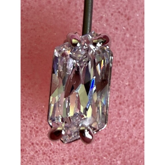 Swarovski Dangle Earrings Mesmera Mixed Cuts Crystal Rhodium Plated $150 New Tag - Picture 12 of 16